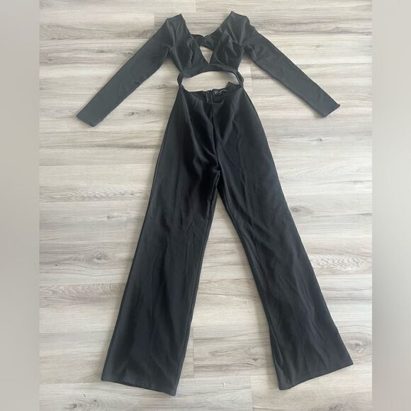 Lulu's Black Cutout Jumpsuit - Picture 2 of 8